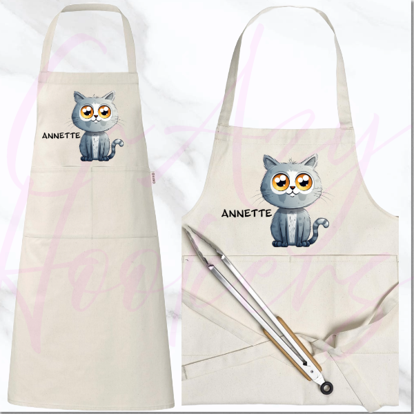 Personalized Apron - Quirky Cats