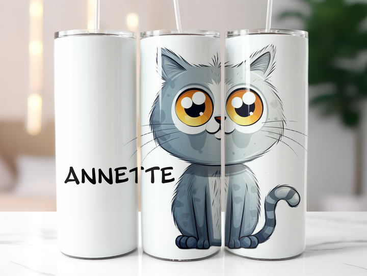 Personalized 20oz Tumbler - Quirky Cats