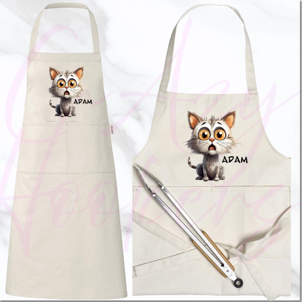 Personalized Apron - Quirky Cats