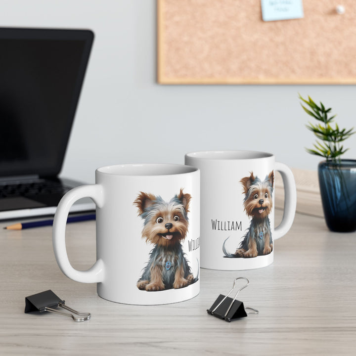 Personalized Enamel or Ceramic Mug - Yorkie