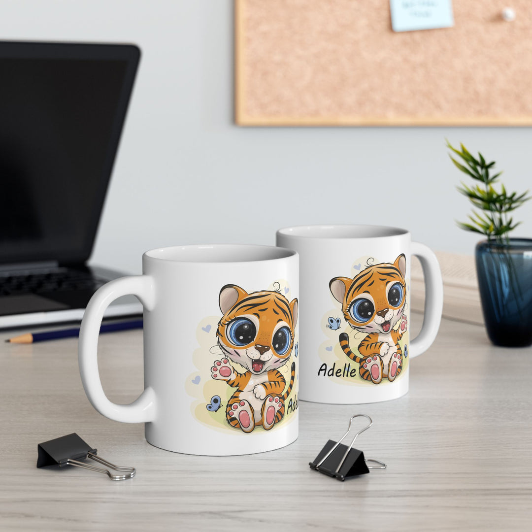 Personalized Enamel or Ceramic Mug - Cure Tiger