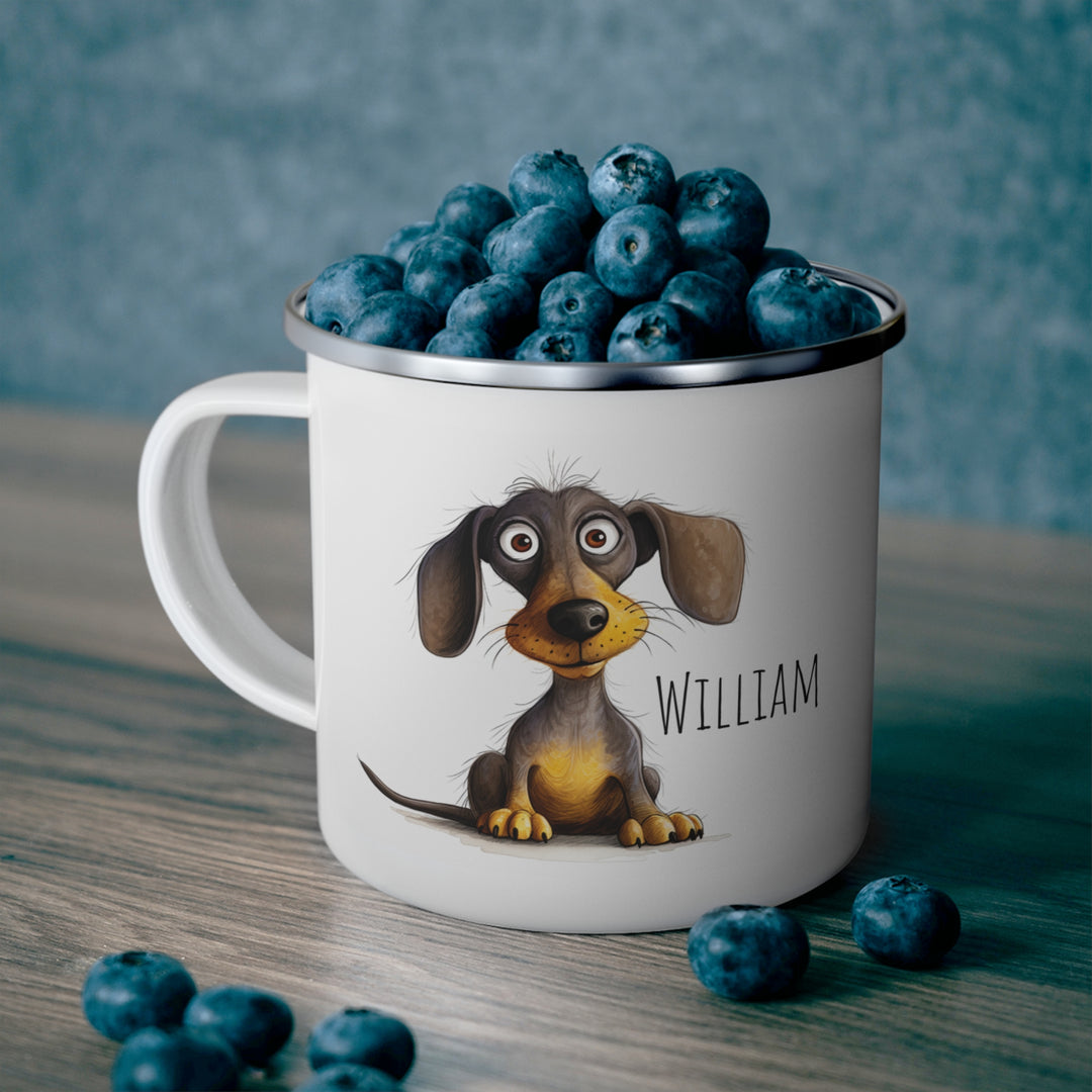 Personalized Enamel or Ceramic Mug - Funny dog