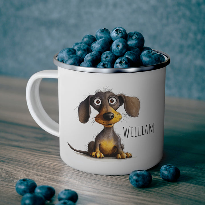Personalized Enamel or Ceramic Mug - Funny dog