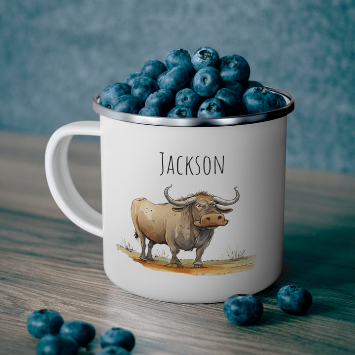 Personalized Enamel or Ceramic Mug - Buffalo