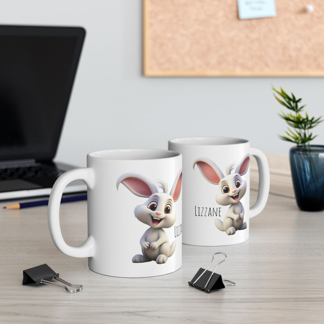 Personalized Enamel or Ceramic Mug - Bunny