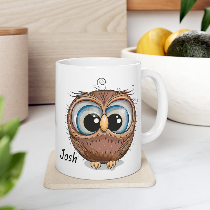 Personalized Enamel or Ceramic Mug - Owl