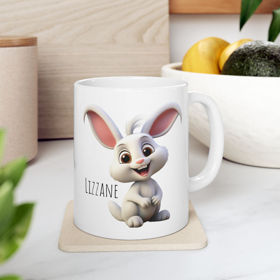 Personalized Enamel or Ceramic Mug - Bunny