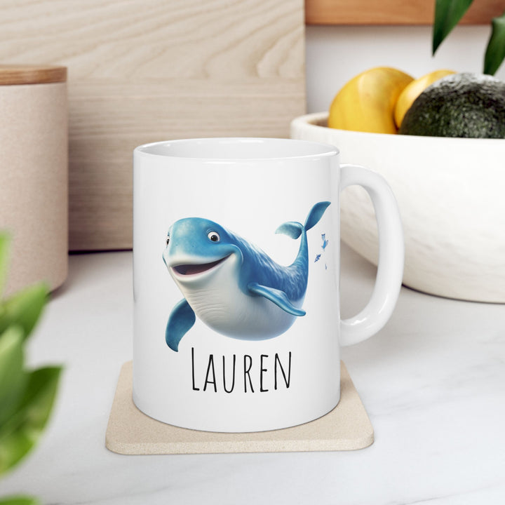 Personalized Enamel or Ceramic Mug - Dolphin