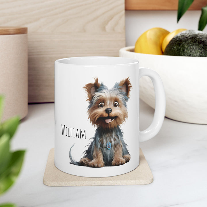 Personalized Enamel or Ceramic Mug - Yorkie