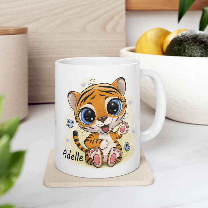 Personalized Enamel or Ceramic Mug - Cure Tiger