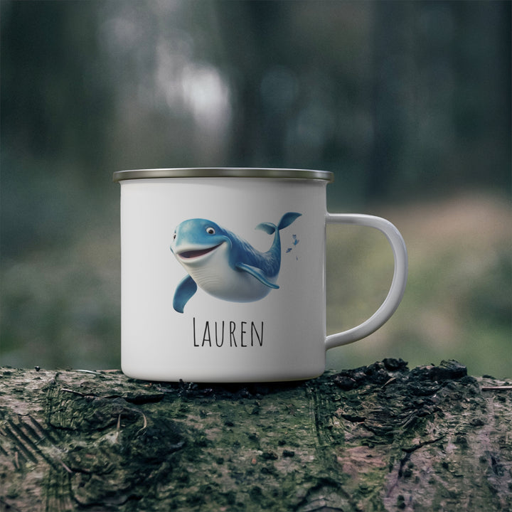 Personalized Enamel or Ceramic Mug - Dolphin