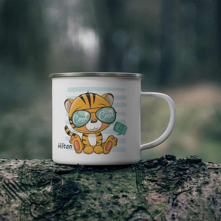 Personalized Enamel or Ceramic Mug - Cool Tiger