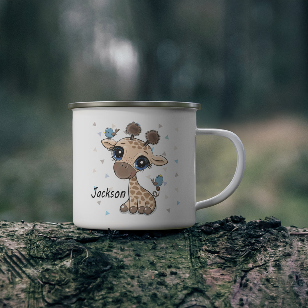 Personalized Enamel or Ceramic Mug - Giraffe