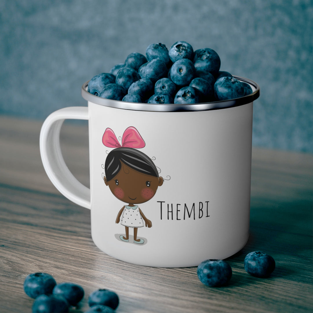 Personalized Enamel or Ceramic Mug - Female with Bow
