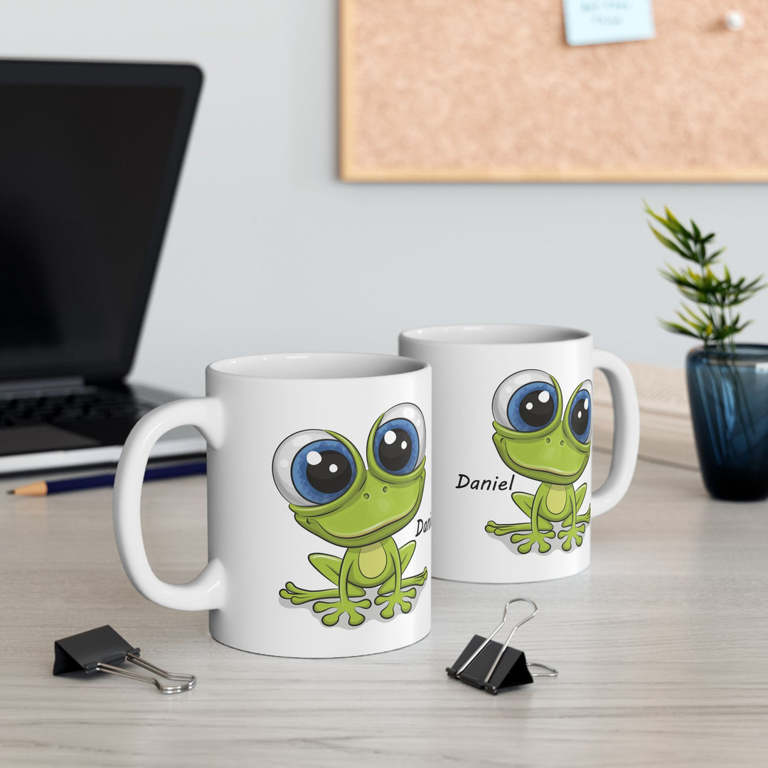Personalized Enamel or Ceramic Mug - Frog