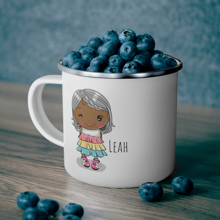 Personalized Enamel or Ceramic Mug - Female Short Hair