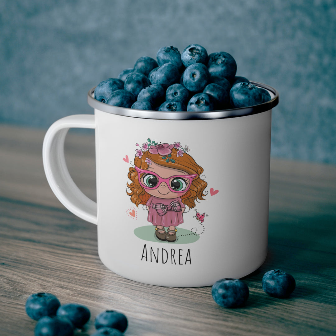 Personalized Enamel or Ceramic Mug - Female Pink Sun Glasses