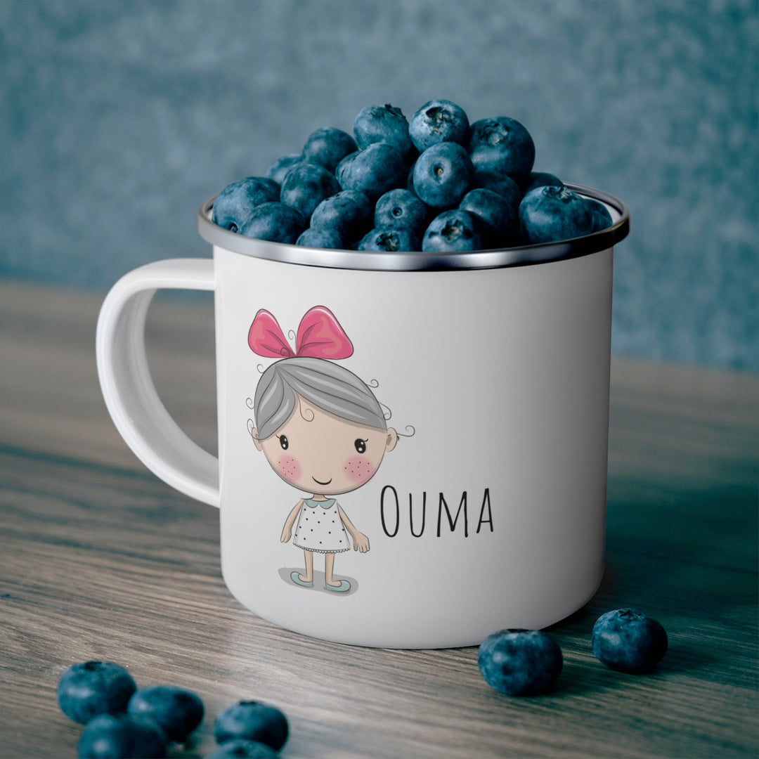 Personalized Enamel or Ceramic Mug - Female with Bow