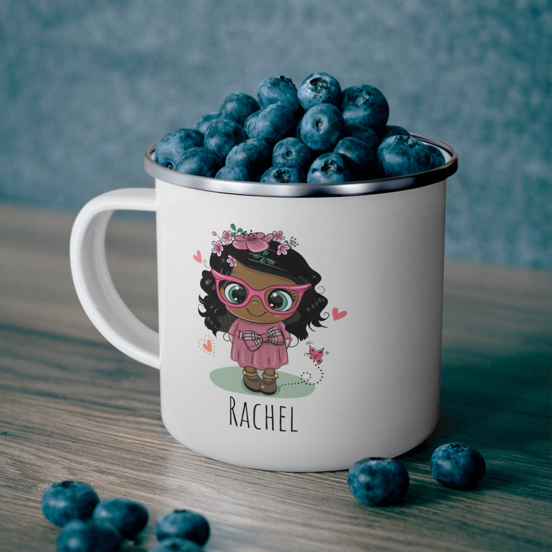 Personalized Enamel or Ceramic Mug - Female Pink Sun Glasses