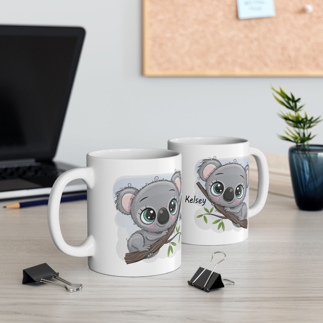Personalized Enamel or Ceramic Mug - Koala