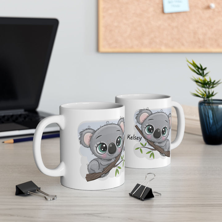 Personalized Enamel or Ceramic Mug - Koala