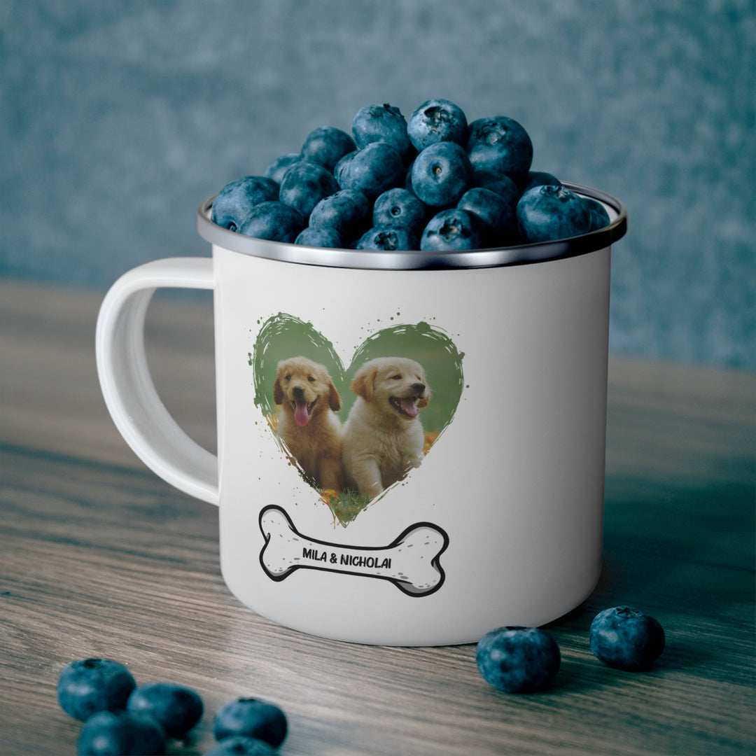 Personalized Enamel or Ceramic Mug - Animal Photo