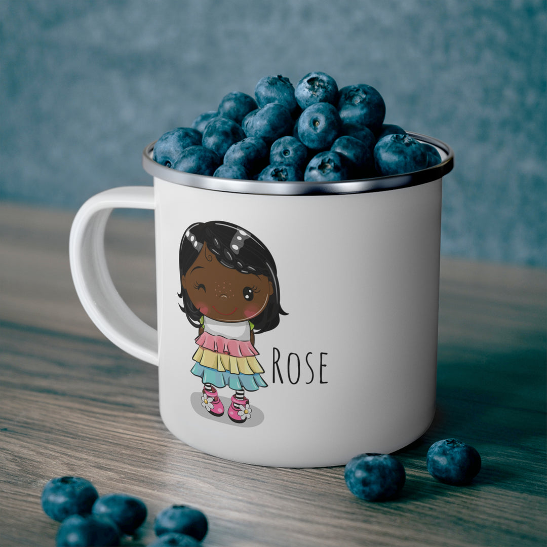 Personalized Enamel or Ceramic Mug - Female Short Hair