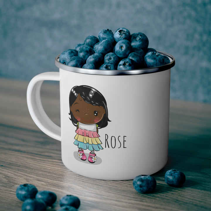 Personalized Enamel or Ceramic Mug - Female Short Hair