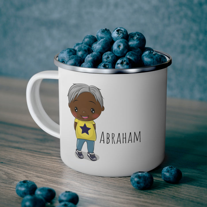 Personalized Enamel or Ceramic Mug - Male Straight Hair