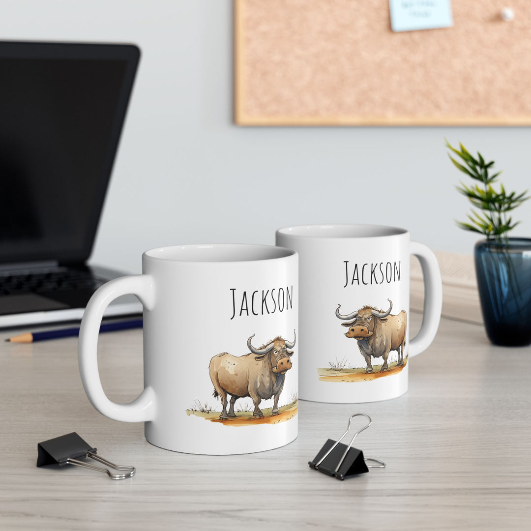 Personalized Enamel or Ceramic Mug - Buffalo