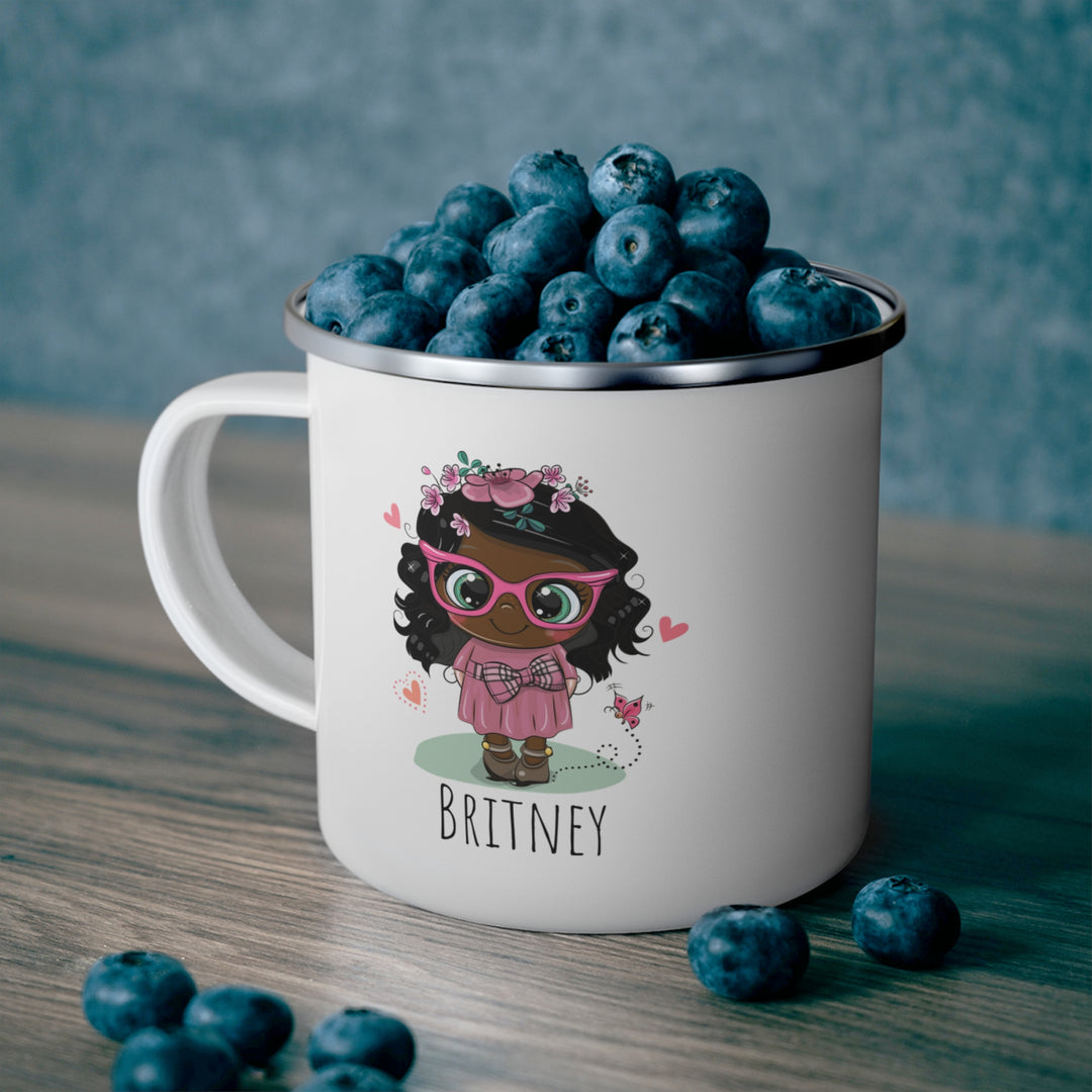 Personalized Enamel or Ceramic Mug - Female Pink Sun Glasses