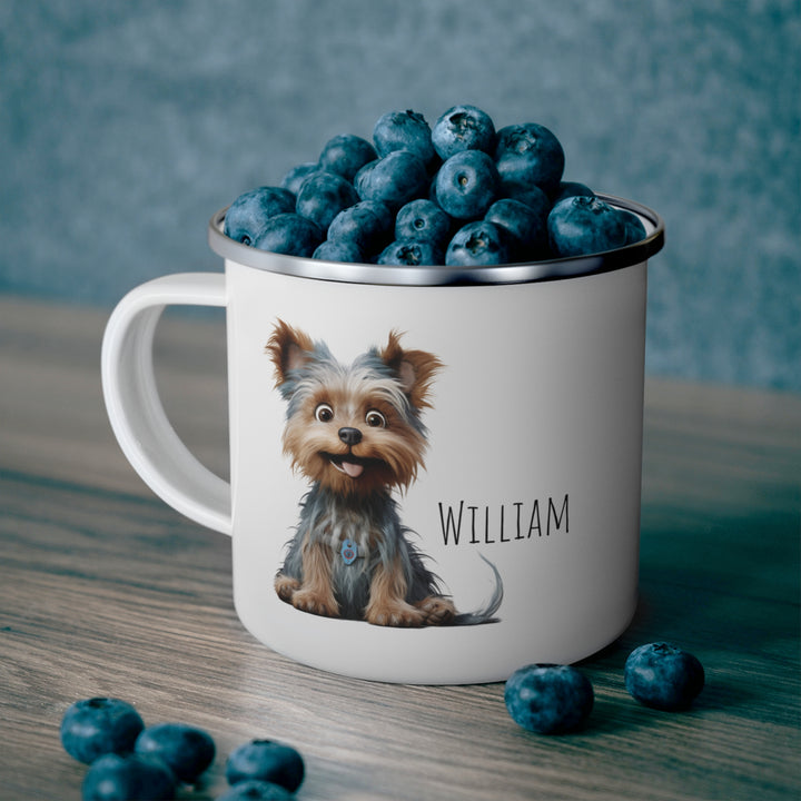 Personalized Enamel or Ceramic Mug - Yorkie