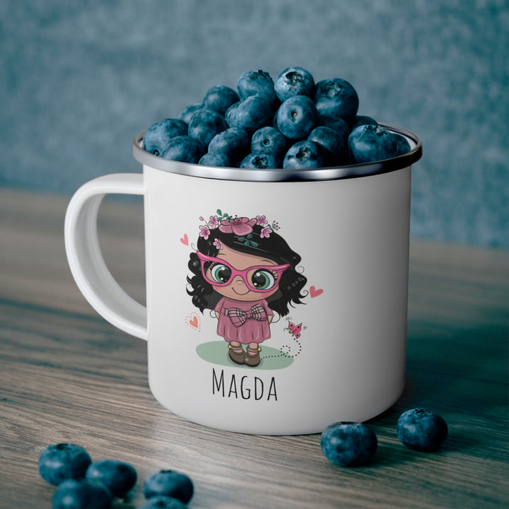 Personalized Enamel or Ceramic Mug - Female Pink Sun Glasses