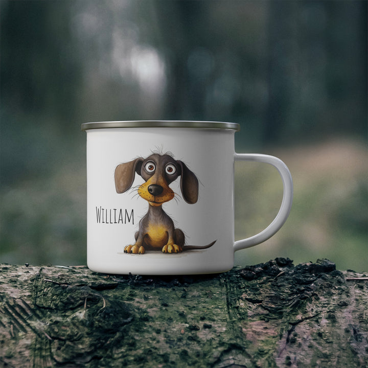 Personalized Enamel or Ceramic Mug - Funny dog