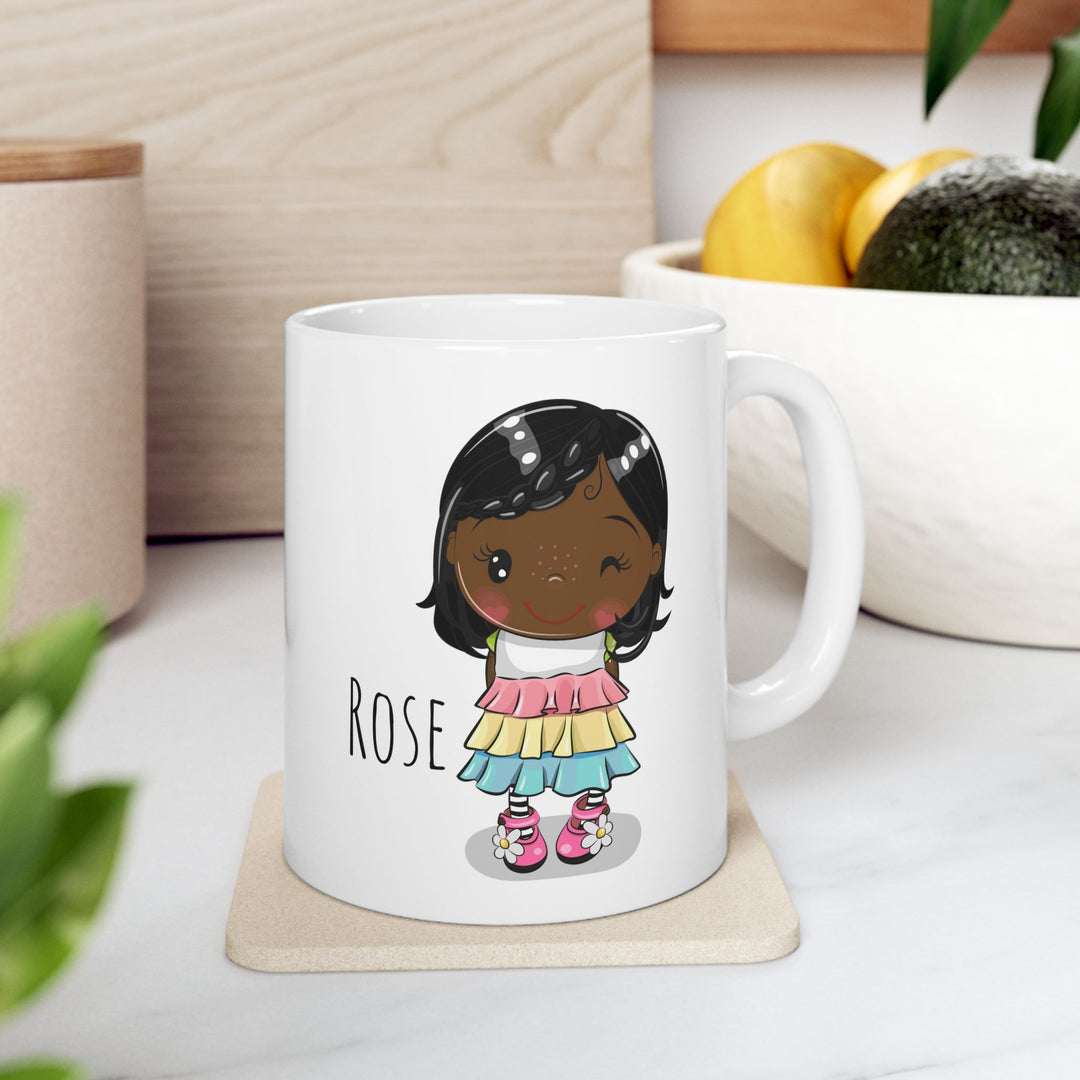 Personalized Enamel or Ceramic Mug - Female Short Hair
