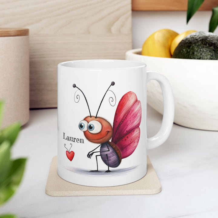 Personalised Enamel or Ceramic Mug - Love Bugs