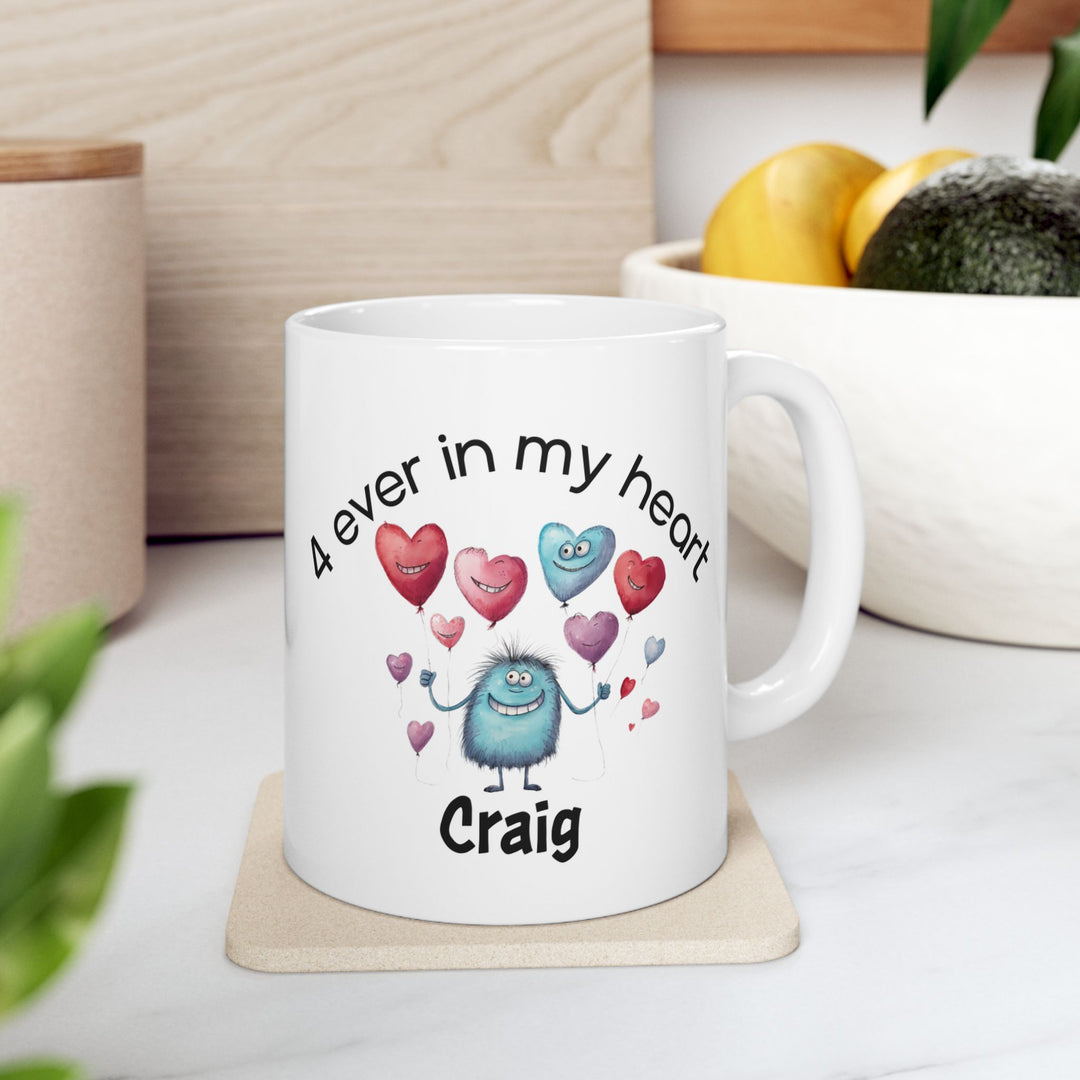 Personalized Enamel or Ceramic Mug - Love Monsters