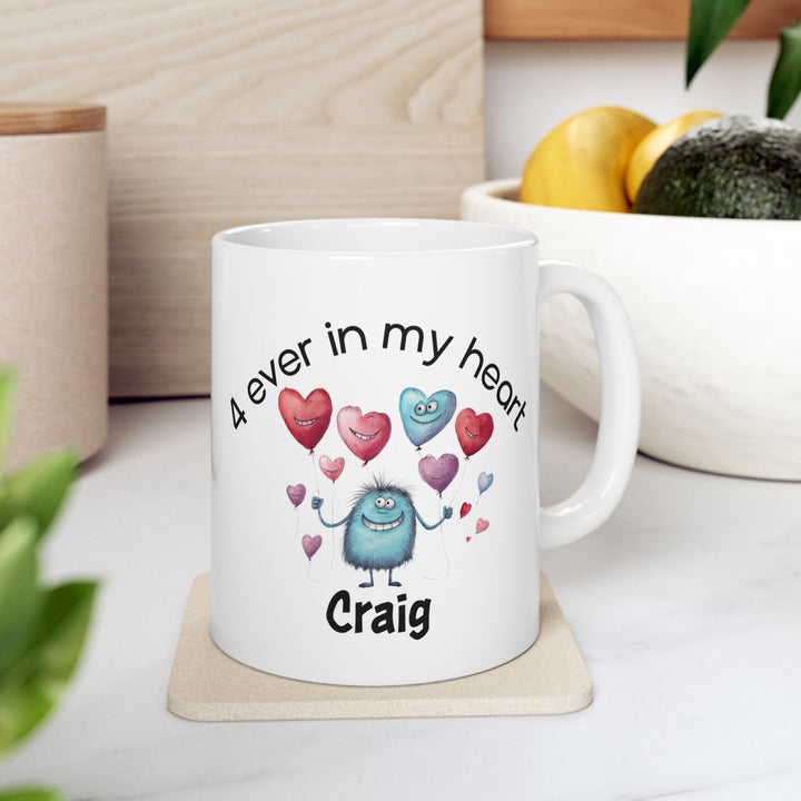 Personalized Enamel or Ceramic Mug - Love Monsters
