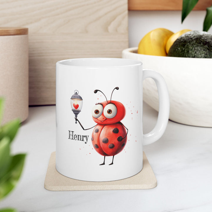 Personalised Enamel or Ceramic Mug - Love Bugs