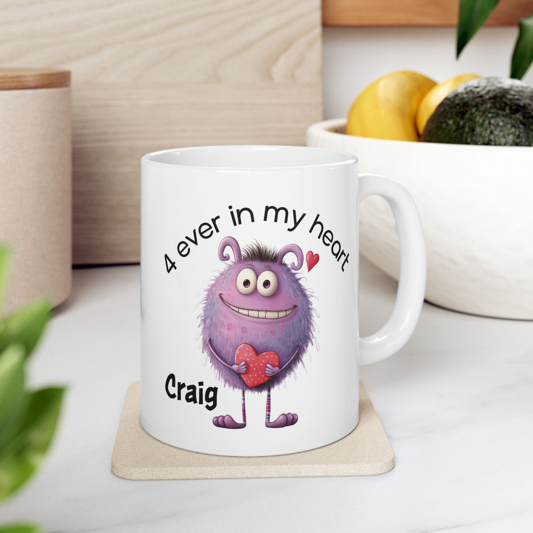 Personalized Enamel or Ceramic Mug - Love Monsters