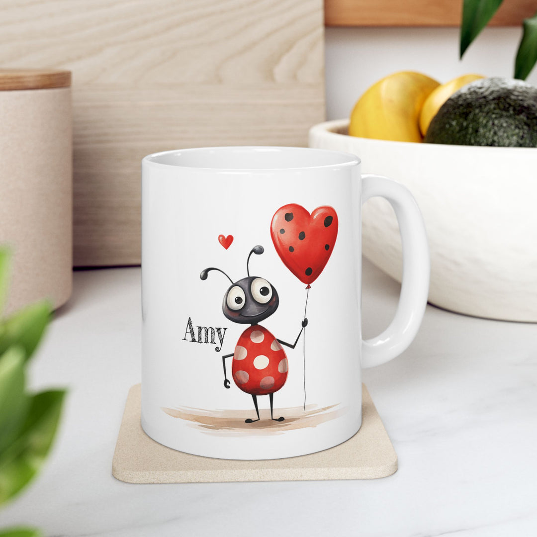 Personalised Enamel or Ceramic Mug - Love Bugs