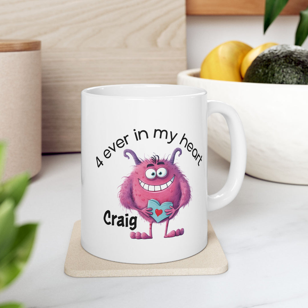Personalized Enamel or Ceramic Mug - Love Monsters