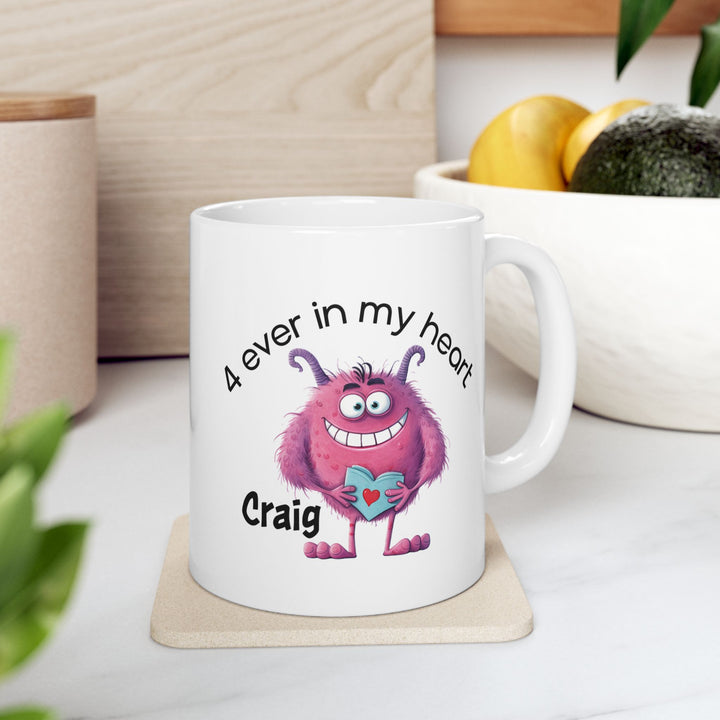 Personalized Enamel or Ceramic Mug - Love Monsters