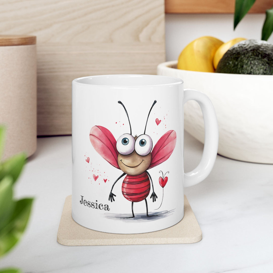 Personalised Enamel or Ceramic Mug - Love Bugs