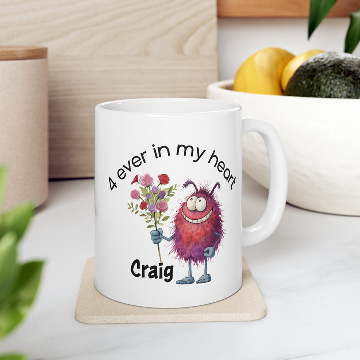 Personalized Enamel or Ceramic Mug - Love Monsters