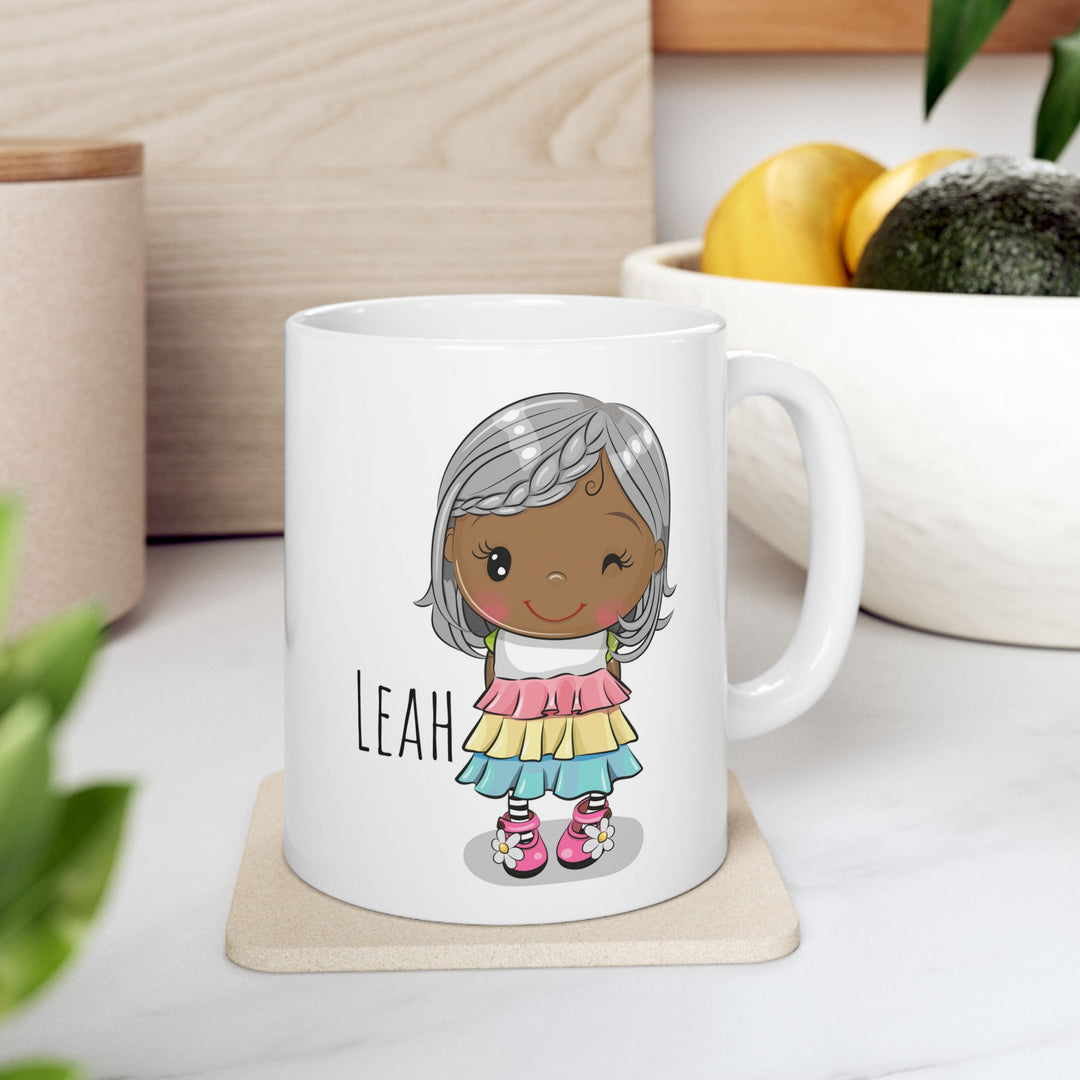 Personalized Enamel or Ceramic Mug - Female Short Hair