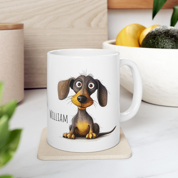 Personalized Enamel or Ceramic Mug - Funny dog