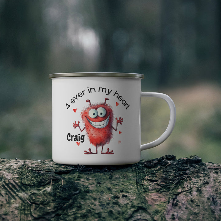 Personalized Enamel or Ceramic Mug - Love Monsters