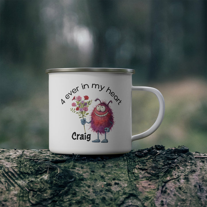 Personalized Enamel or Ceramic Mug - Love Monsters