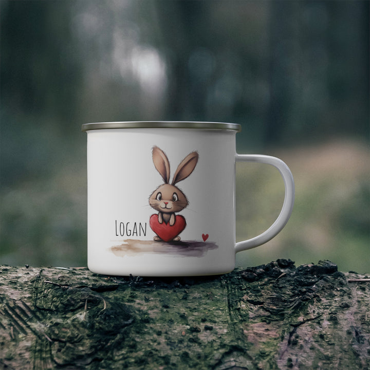 Personalized Enamel or Ceramic Mug - Love Bunny
